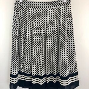 Talbots Skirt Womens Navy and Black Size 2Petite